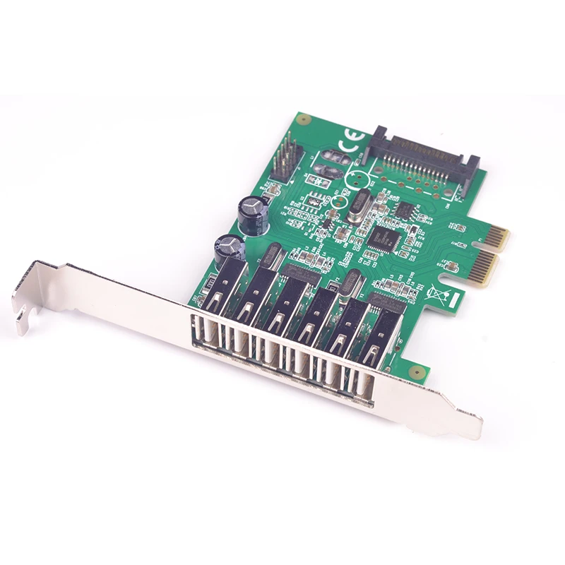 

PCI express 6 port USB adapter PCI-e USB 2.0 converter PCI-e to USB2 adapter controller Expansion Card NEC chip For Desktop