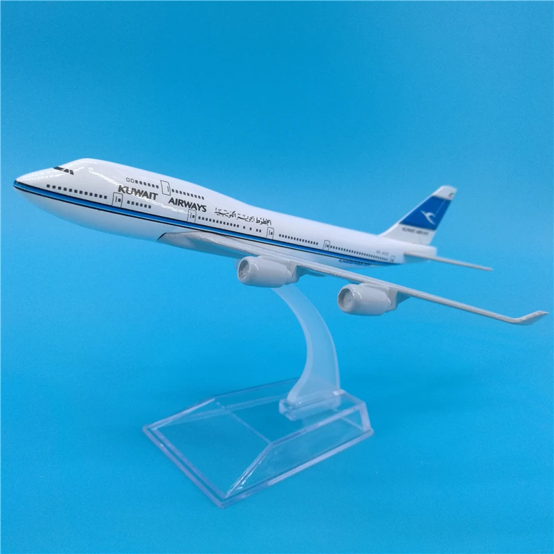1:400 масштаб 16 см Kuwait Airways Airlines Boeing B747 металлический сплав самолета Модель
