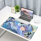 Настольный коврик Hoshimachi Suisei Hololive для ПК, коврик для мыши Kawaii Waifu Samurai Girl, большой игровой Противоскользящий коврик для мыши из натурального каучука для геймеров