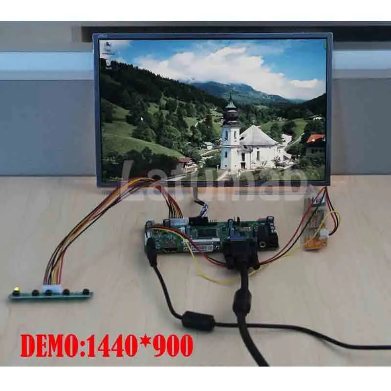 Новый комплект платы драйвера ЖК-контроллера Latumab для LM220WE5 LED LVDS HDMI + DVI VGA плата