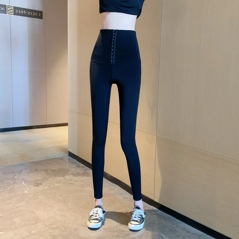 

Trousers plus velvet body shaping body breasted abdomen corset Barbie pants leggings winter women's pants