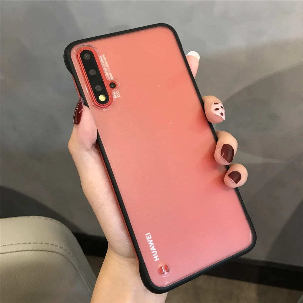 Противоударный безрамный чехол-бампер из поликарбоната + ТПУ для huawei Honor 9X Pro 8X 20i