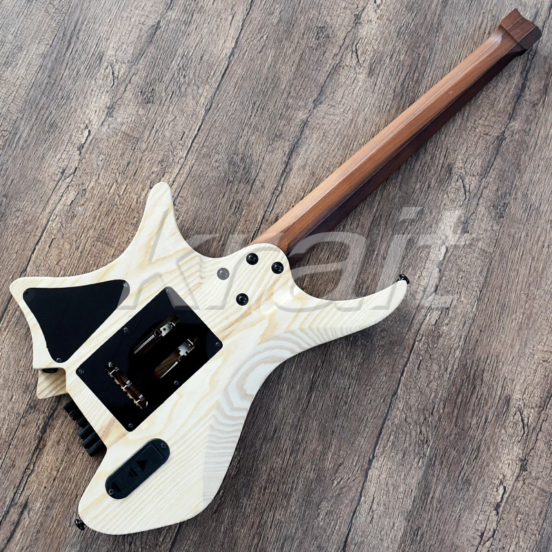Krait fanned fret безголовая гитара тремоло 6 струнная электрогитара strandberg Пламя клен ясень дерево 5 шт. шеи
