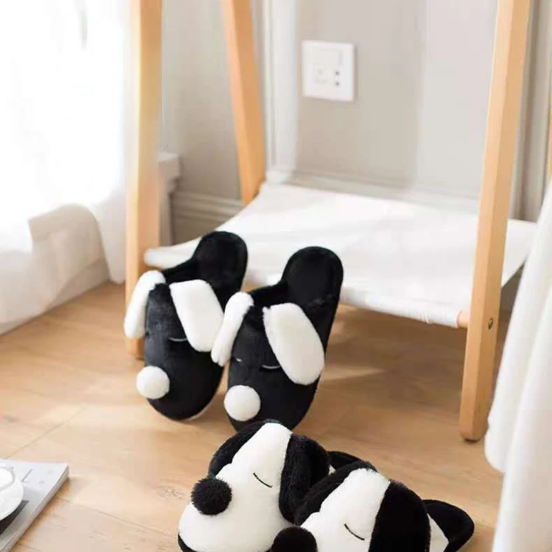 

2021 меховые тапочки с животными, мужские, женские, для родителей и детей, мультяшная обувь для месяца, домашние тапочки из кроличьего меха, ос...