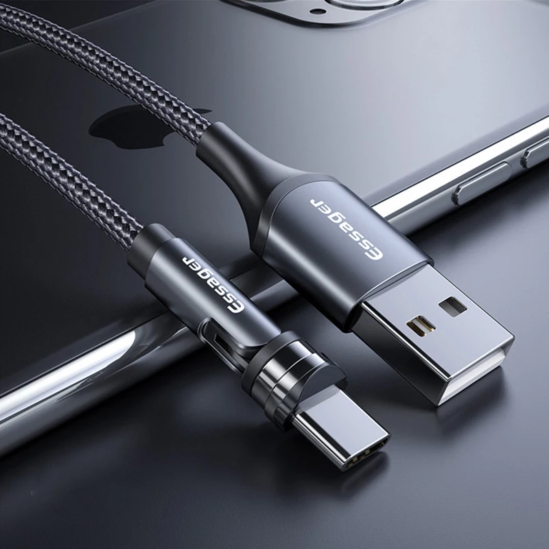Магнитный usb кабель 180 градусов для быстрой зарядки USB Type C магнитное зарядное