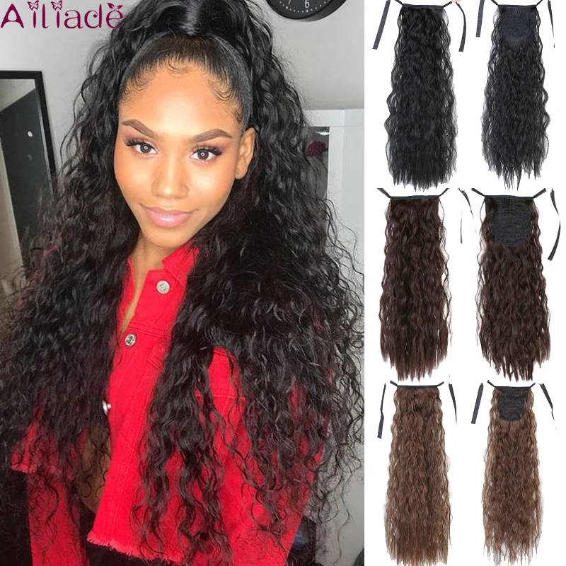 AILIADE Термостойкое волокно синтетический длинный кудрявый фигурная лента Конский