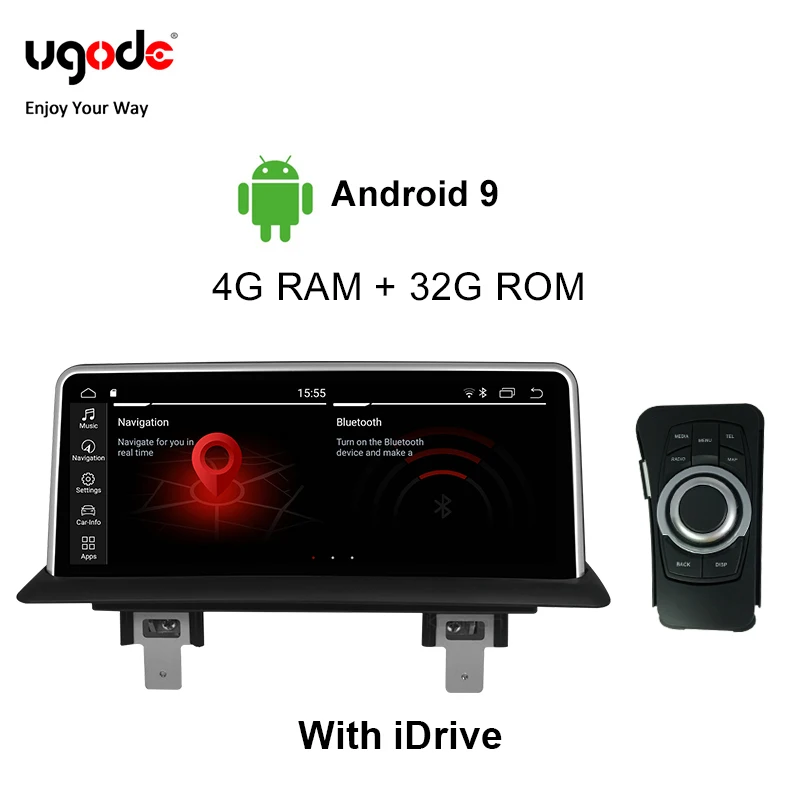 Автомобильный мультимедийный плеер Ugode для BMW 1 серии E81 E82 E87 E88 Android 9 0 пластиковый