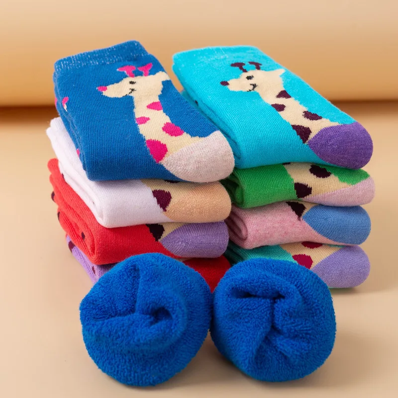 

EuerDoDo 5pairs/lot Autumn Winter Baby Socks Warm Socks For Girls Boys Thicken Kids Socks Casual Baby Kids Wear