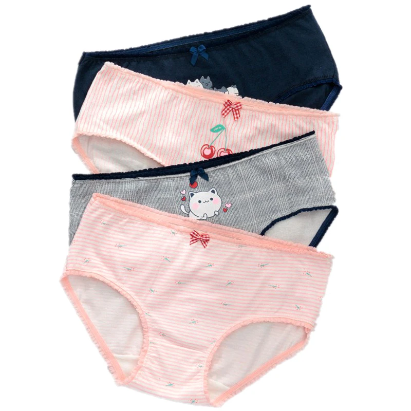 Женские трусы летние с рисунком фрукт манго ананаса милые для молодых девушек