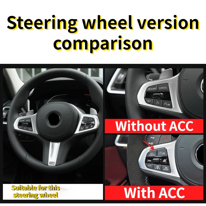 

For BMW X3 X4 X5 X6 X7 G01 G02 G05 G06 G07 2019-2021 Real Carbon Fiber Steering Wheel Decoration Frame Car Accessories