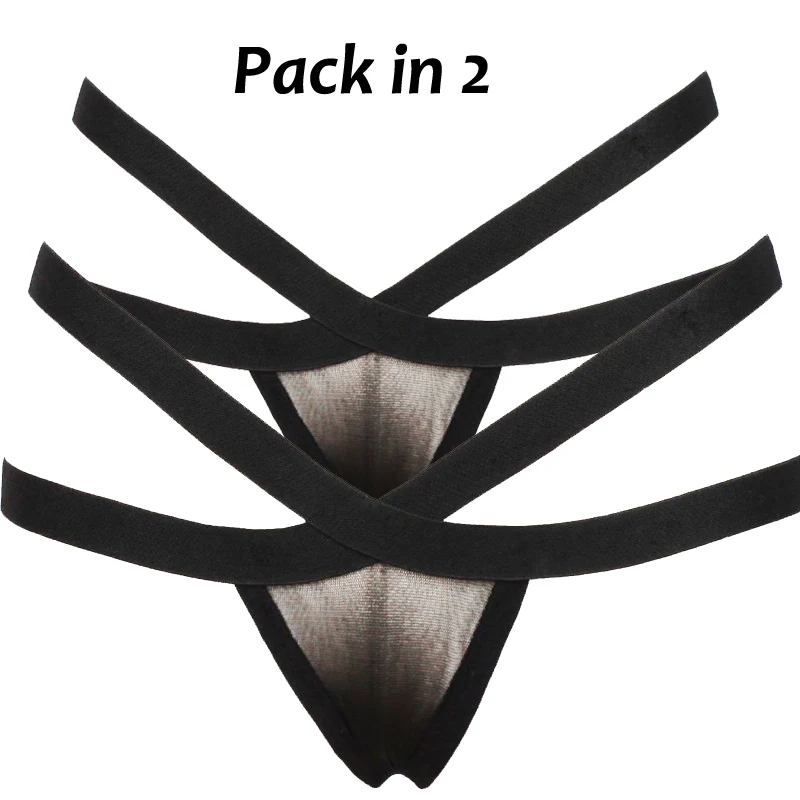 Pack in 2 Пакет в 4/2/1/нижнее белье с принтом Для женщин сексуальный полый крест на шнуровке женское белье стрингженщины сексуальное женское белье стринги из сетчатой ткани, нижнее белье, трусы, нижнее белье трусы Т-образные плавательные стринги - Цвет: Pack in 2