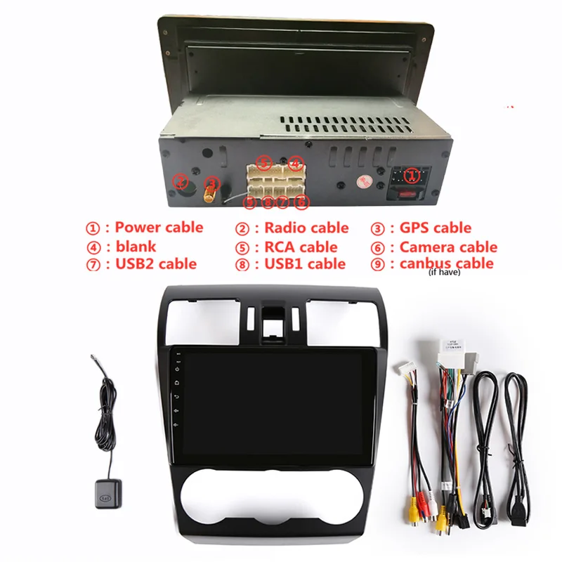 Автомагнитола 9 &quot 4 Гб ОЗУ 8 ядер Android DVD GPS навигация для Subaru Forester XV WRX 2013 2018 стерео