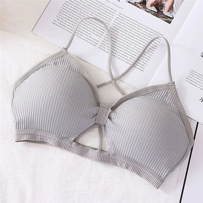 U-образный бесшовный топ-бюстгальтер женский красивый ремень на спине обернутый