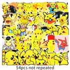 54 шт. наклейки на ноутбук с покемоном Пикачу, автомобильные граффити, аниме наклейки в эстетике