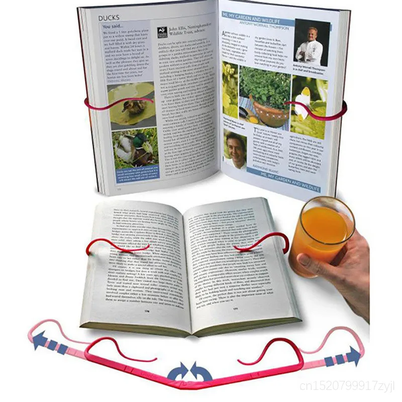 Портативный держатель для книг чтения свободные руки Пластиковая регулируемая