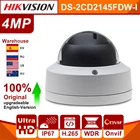 Оригинальная ip-камера Hikvision, DS-2CD2145FWD-I PoE 4 МП, сетевая камера видеонаблюдения, ночная версия, micro SD-карта, ONVIF ISAPI, порт сигнализации