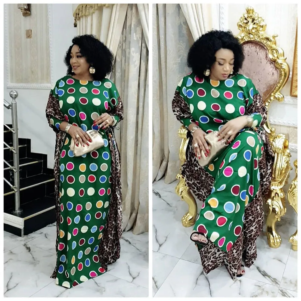 

Abayas африканские платья для женщин в горошек шифоновые лоскутные платья Дубай турецкий Кафтан Исламская одежда мусульманское платье