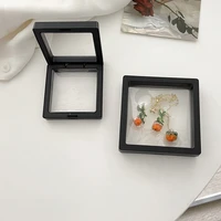 transparent container storage boxs anti oxidation jewelry box rings necklace earrings bracelet box jewelry packaging organizer