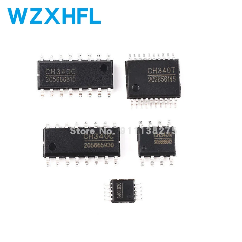 5 шт./лот CH340C CH340G CH340T CH340 CH340E SOP SMD USB для интерфейса UART | Электронные компоненты и