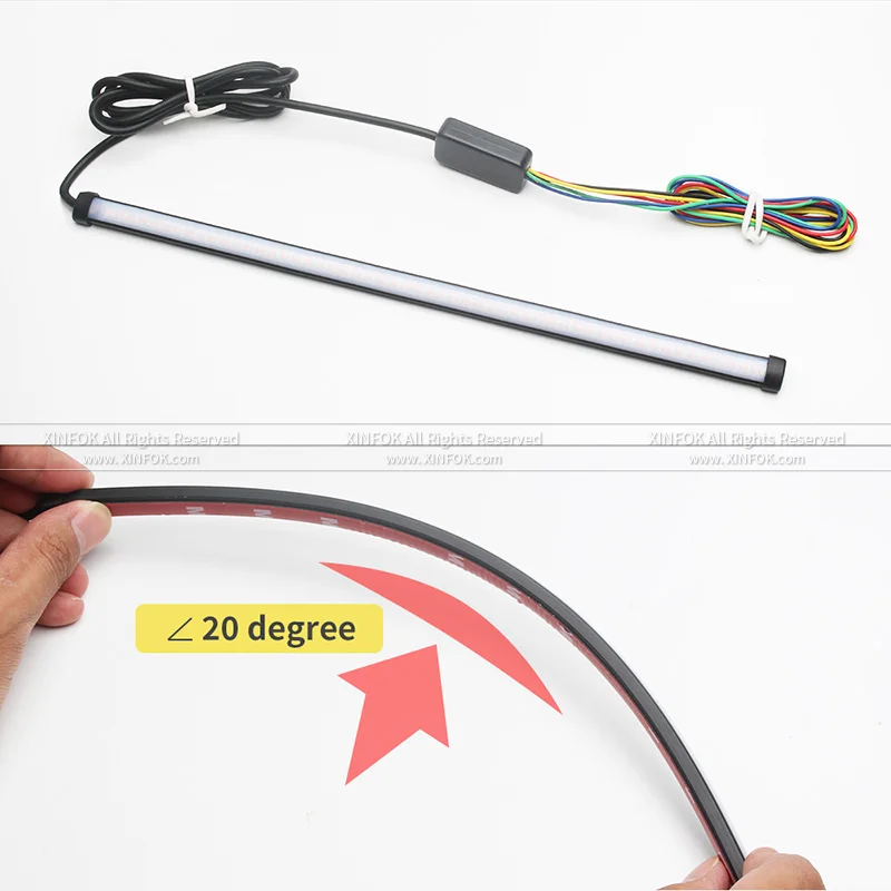 Последовательного потока Стиль тележка на колесах гибкий дневные ходовые огни