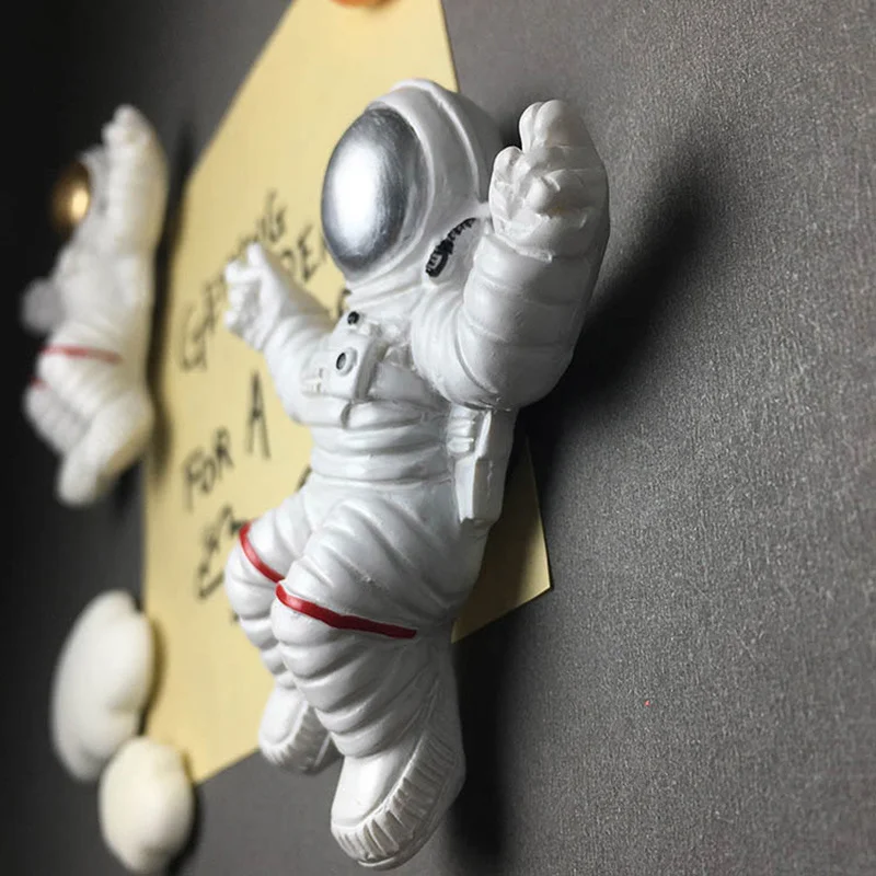 3D холодильник магниты мультфильм космонавт холодильник паста магнит украшение магнит магнит магнит сообщение доска коллекция подарок
