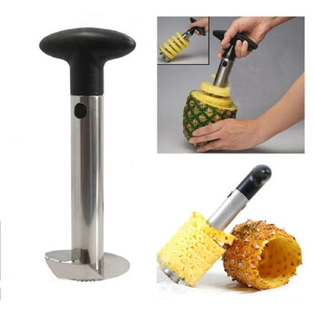 

Stainless Steel Pineapple Corer Peeler Cutter Easy Fruit Parer Cutting Tool Home Kitchen Western Restaurant Accessories