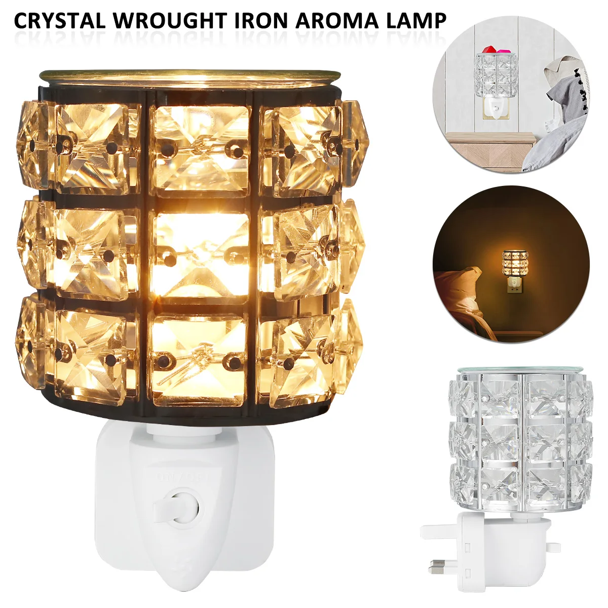 Ароматическая лампа для офиса и дома ночсветильник из кованого железа с