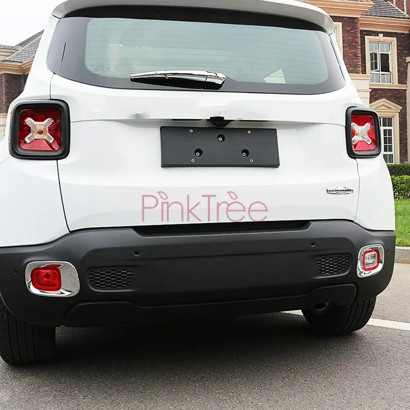 Аксессуары для Jeep Renegade 2016 хромированная задняя противотуманная светильник