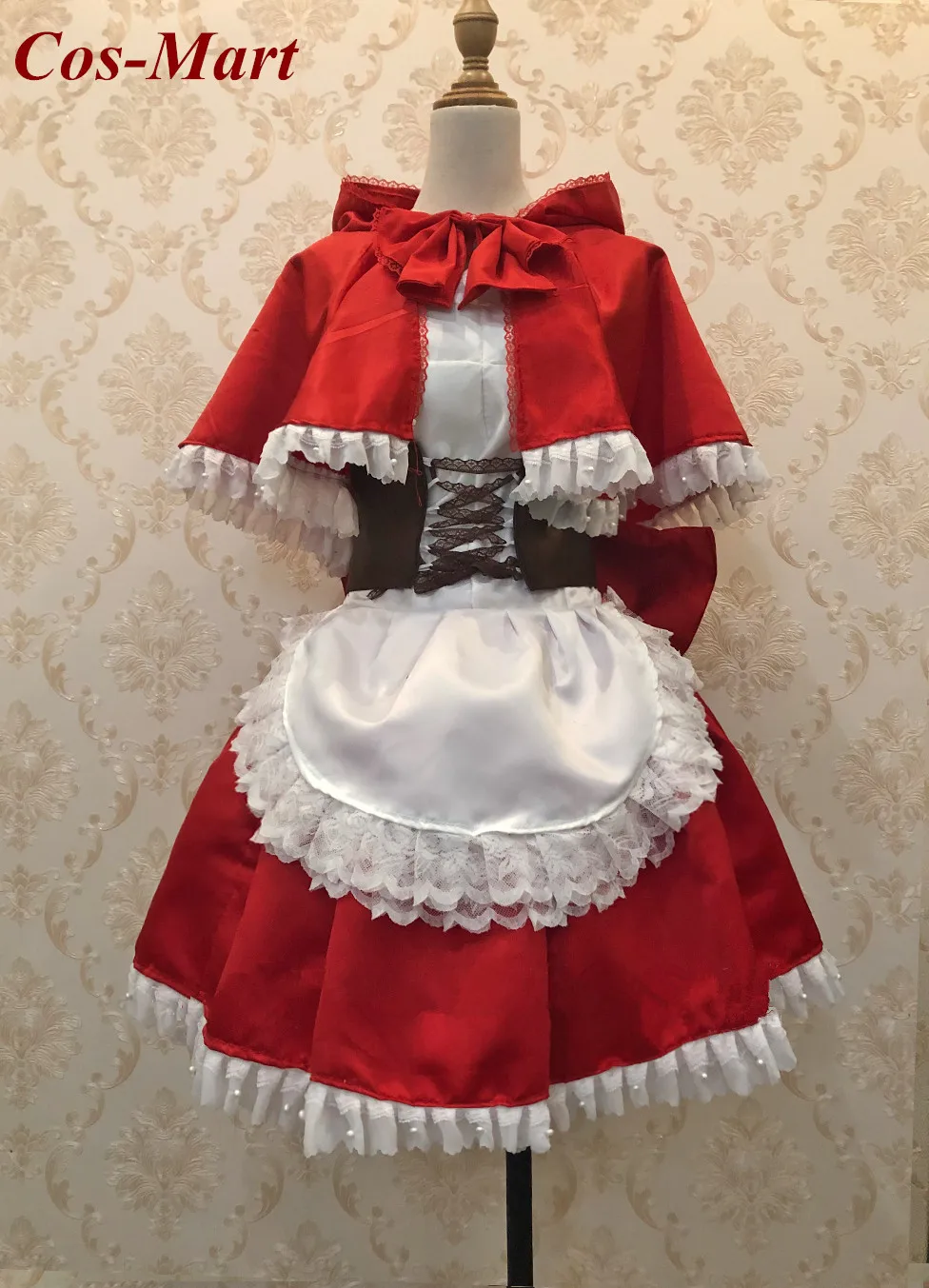 

Anime DATE A LIVE Himekawa Yoshino Cosplay Costume Fashion Red Female Maid Outfit Party Role Play Clothing Custom-Make Any Size