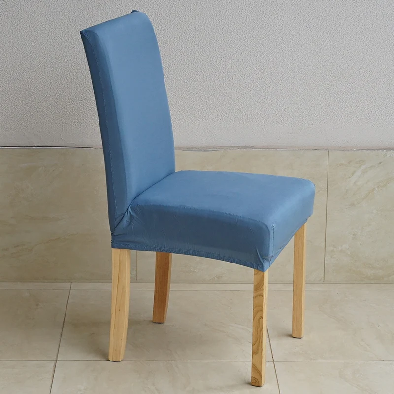 

Chair Covers Spandex Solid Color Desk Seat Protector Seat Slipcovers for Hotel Banquet Wedding Universal Size 1PC