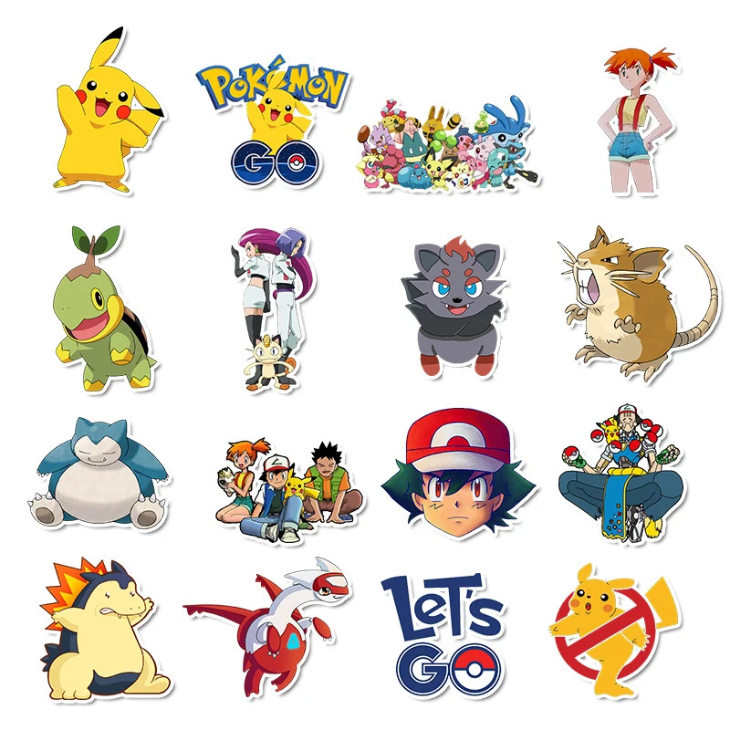 Наклейка Takara Tomy Pokemons 50 шт. наклейка для багажа скейтборда телефона ноутбука