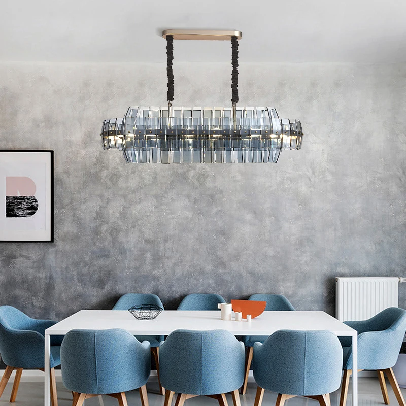 Living room chandelier after modern minimalist Nordic creative lighting restaurant designer villa light luxury bedroom crystal | Освещение
