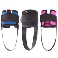 adjustable 4 d ring ankle straps gym with foot strap cable machine fitness thigh glute exercises padded ankle cuffs accessories