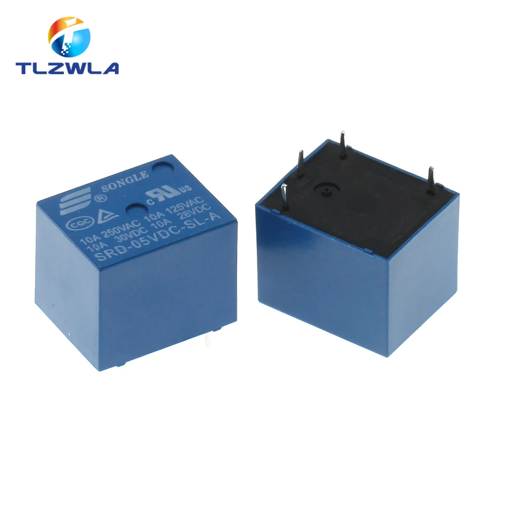 10 шт./лот реле SRD-05VDC-SL-A SRD-12VDC-SL-A SRD-24VDC-SL-A 05V 12V 24V 10A 250VAC 4PIN T73 | Обустройство дома