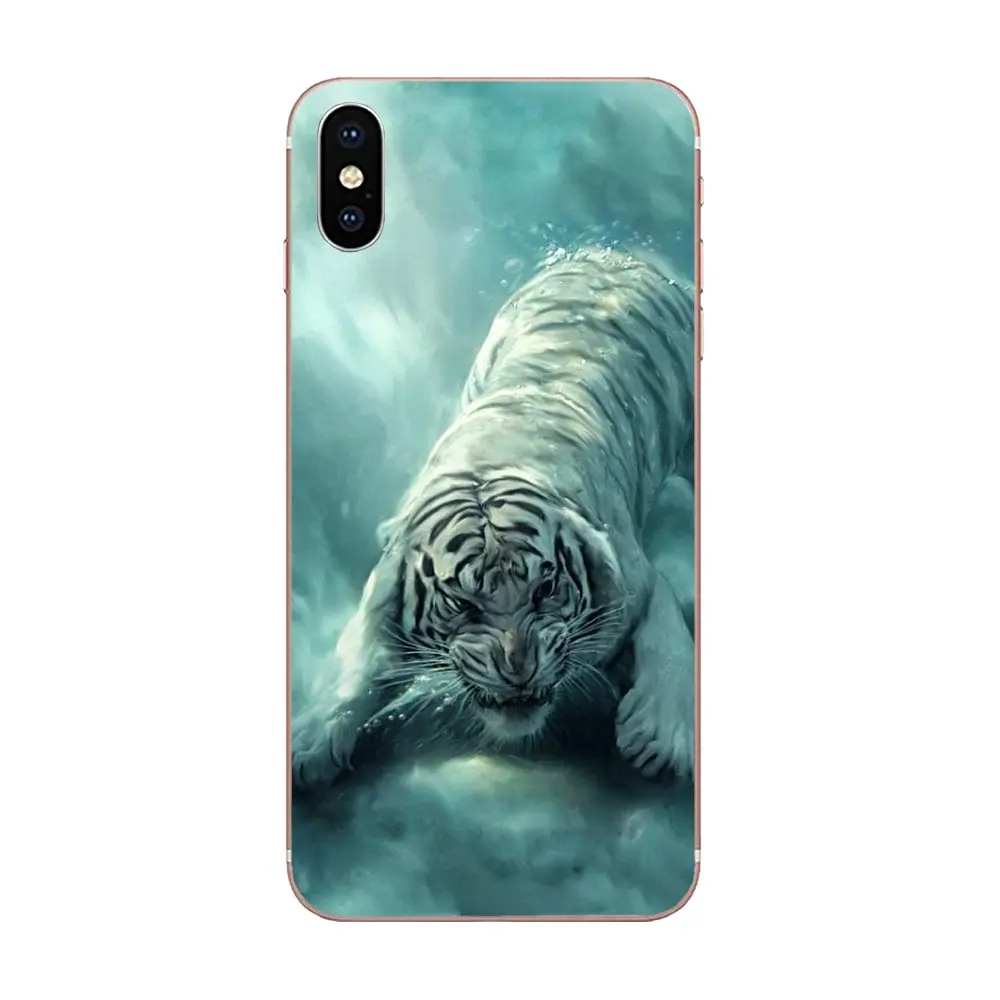 Для Huawei Nova 2 V20 Y3II Y5 Y5II Y6 Y6II Y7 Y9 G8 G9 GR3 GR5 GX8 Prime 2018 2019 рисунок ТПУ белый тигр окрашенные