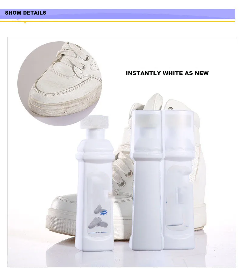 New white shoe brush to clean a cleaner whitening agent decontamination brightening and yellow edge polish | Дом и сад