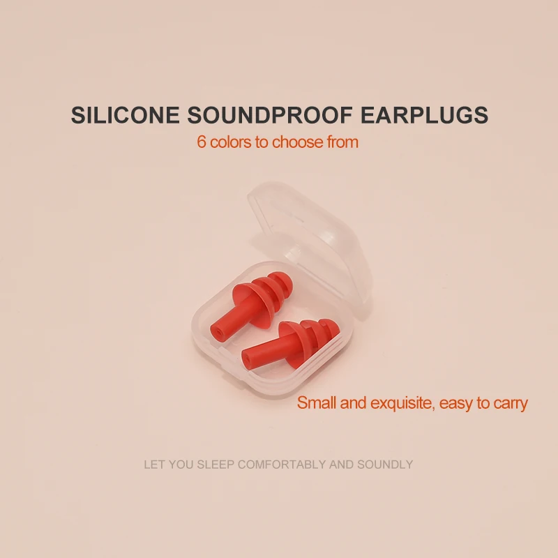 

Soundproof Ear Plugs Soft Silicone Ear Protection Earplugs Anti-noise Ear Plugs for Work and Sleep