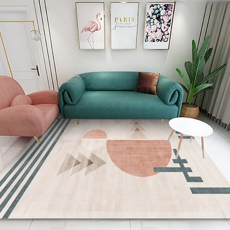 

Light luxury Geometric Rug living room bedroom irregular pattern carpet indoor outdoor carpet family area simple style carpet