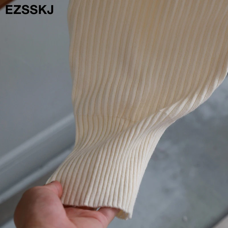 casual Elastic Waist Trousers Thick Knitted Women Harem Pants Autumn Winter Sport swear female sweater Radish pants Grandma