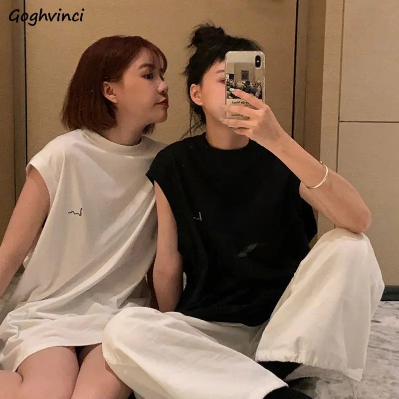 

Майка женская свободного покроя без рукавов, модный шикарный мягкий Повседневный Топ с принтом в стиле Харадзюку, универсальная майка в сти...