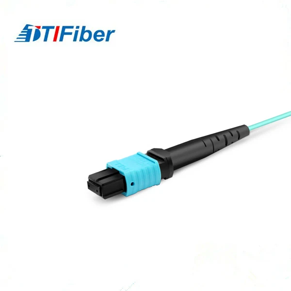 

High quality 12 core MPO- MPO patch cords om3 fibre optic MPO cable