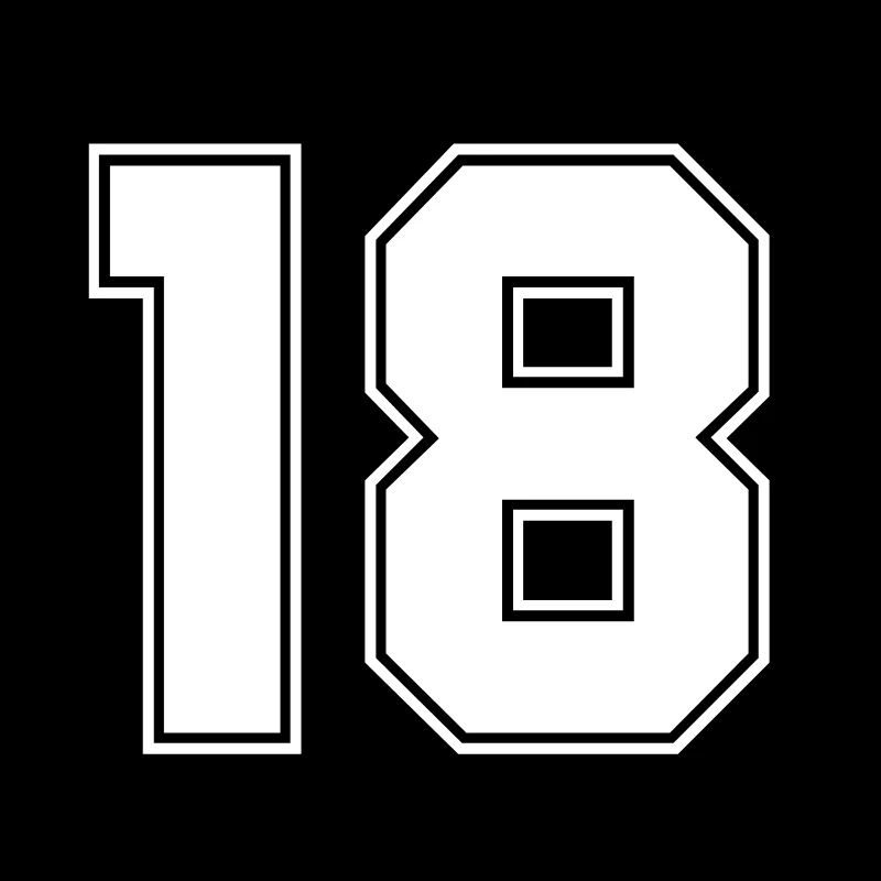 

CK2951#20*18см наклейки на авто Цифра 18 водонепроницаемые наклейки на машину наклейка для авто автонаклейка стикер этикеты винила наклейки стайлинга автомобилей