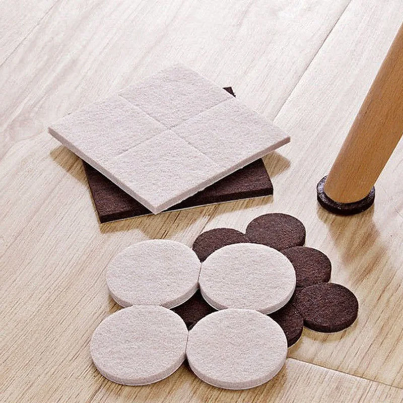 

Furniture Felt Pads Self Adhesive Tables Chairs Feet Rug Floor Protector Pads Mute Chairs Stool Non-Slip Mats Wear-Resistant Foo