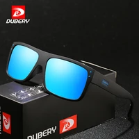 dubery dropshipping italy design rectangle sunglasses unisex polarized fashionable sun glasses cool shades gafas de sol with box