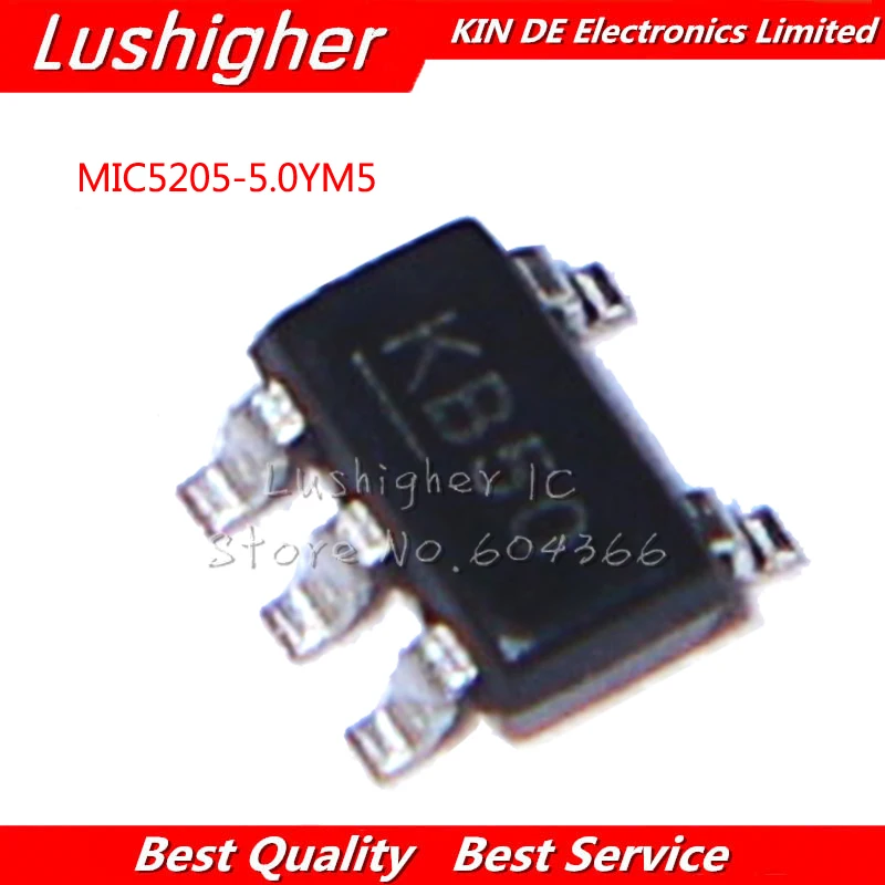 100PCS MIC5205 5.0YM5 SOT23 5 5.0 SOT 5V KB50 SMD|Интегральные схемы| |
