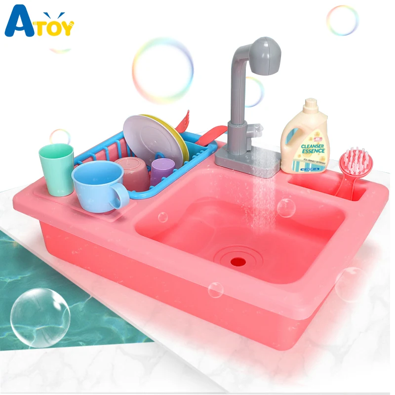 Игрушка для ролевых игр кухонные игрушки имитация посудомоечной машины