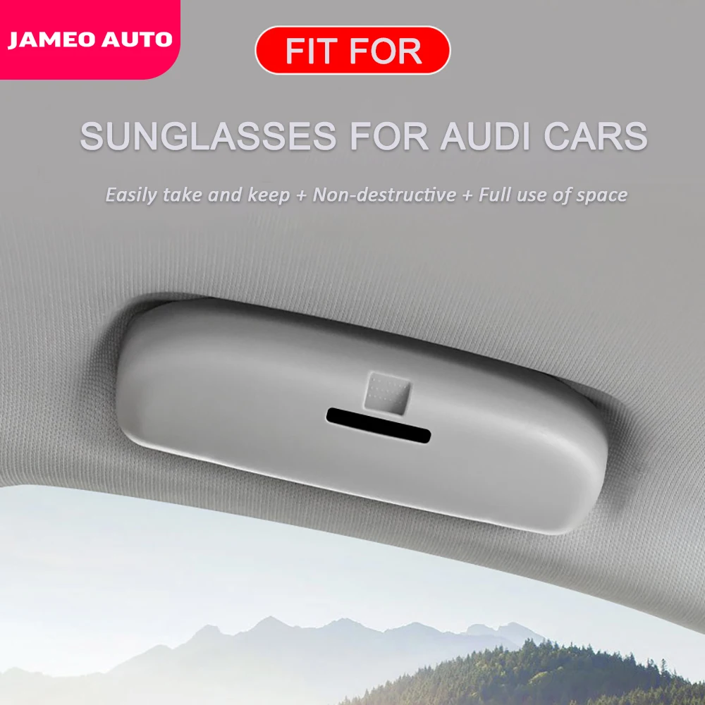 

Автомобильный держатель для очков Jameo, чехол для Audi Q3 Q5 SQ5 Q7 A1 A3 S3 A4 A6 A7 S6 S7 S4 RS4 A5 S5, футляр для солнцезащитных очков