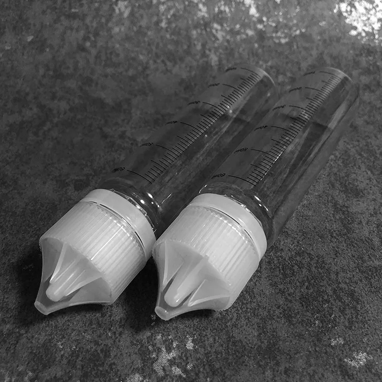1 шт. 60 мл заправка Vape бутылка для электронных жидкостей прозрачная