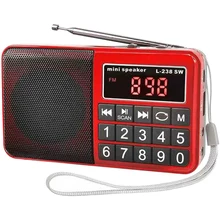 L238 SW/AM/FM многополосный динамик Портативный цифровой радиоприемник стерео радио со светодиодный дисплей радио Поддержка 16 ГБ TF карта подарок