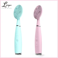 hand held cleansing brush usb rechargeable silicone waterproof pore cleaner cleansing brush to blackhead cleansing brush